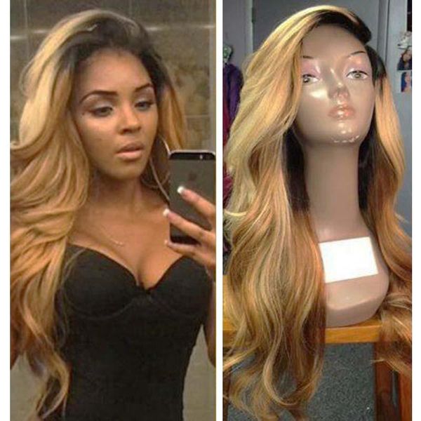 Honey Blonde Lace Front Wig Glueless Full Lace Wigs Human Hair