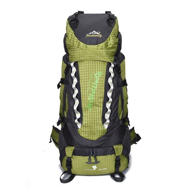 

outdoor bag camping hiking backpacks 80l big mountaineering backpack nylon superlight sport travel bag aluminum alloy support
