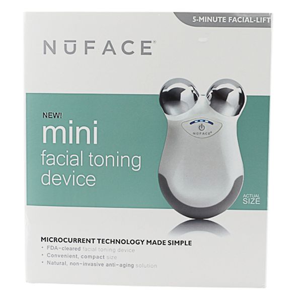 

Nuface mini facial ma ager kin care microcurrent tool for women home kin firmne face liming device ealed box white pink