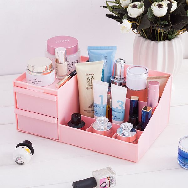 

multifunction plastic cosmetic storage box candy deskstorage boxes drawer makeup organizers stationery organizer 1pc