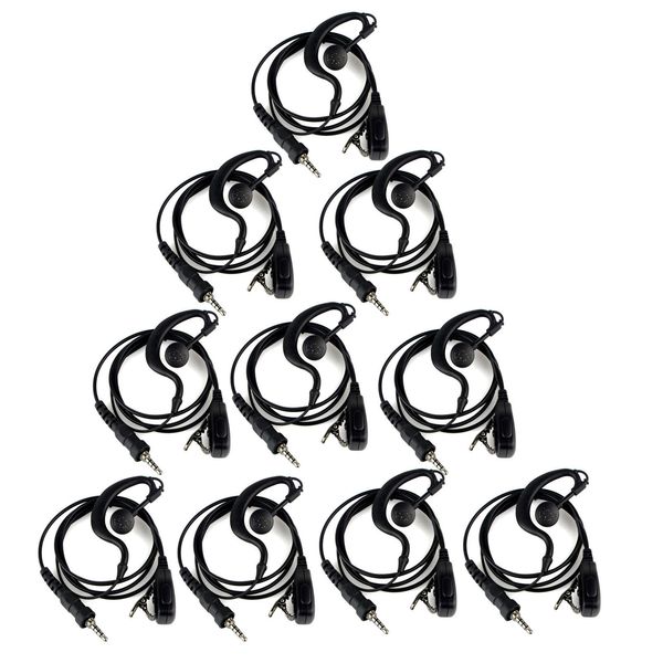 New Sell G-Shape Earpiece Headset PTT MIC for YAESU Vertex VX-6R 7R 170 VXA-710