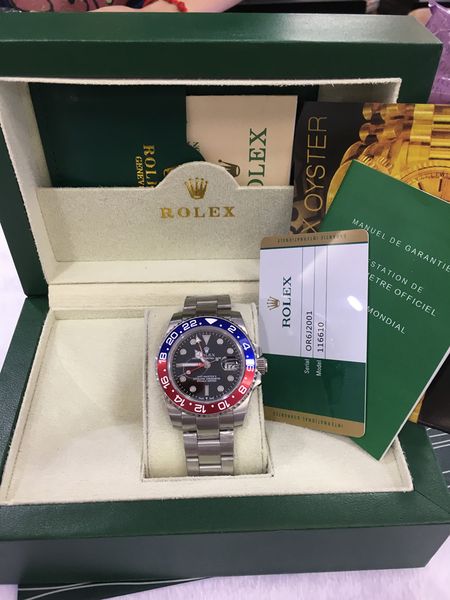 

Оригинальная коробка Горячие Продажи Роскошные Часы Basel World 40 мм GMT 116710 126710BLRO 116718 11
