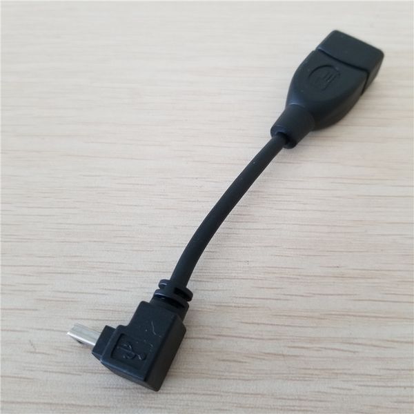 

car audio 90 degree down elbow mini usb male to usb a female converter adapter data extension cable black 10cm
