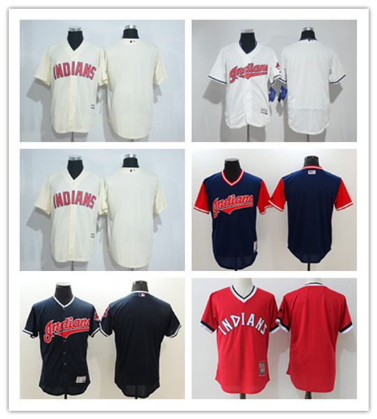 

wholesale custom men women youth majestic indians jersey personalized name and number red grey white kids girls baseball jerseys, Blue;black
