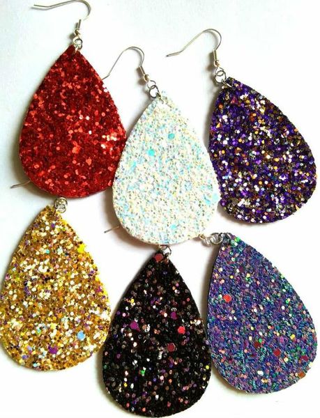 

2018 druzy drusy drop stud earrings 10 colors druzy austria crystal geometry resin earrings jewelry for women girl brithday christmas gift, Golden;silver
