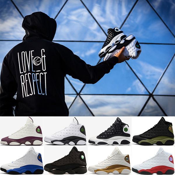 

Newest 13 13s men Hyper Royal Pure Money Black Cat Playoffs Hyper Navy DMP basketball shoes 13s sports shoes Sneaker eur 41-47