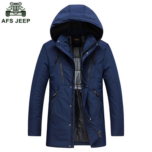 

2018 new men's winter cotton padded warm down jackets men's waterproof cotton outwear parka jackets d185, Black