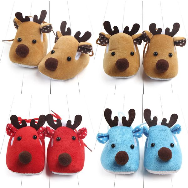 

детская обувь мальчик девочка детская кроватка обувь зима стадо согреться симпатичные рождество олень сапоги новорожденный малыш мягкая подо