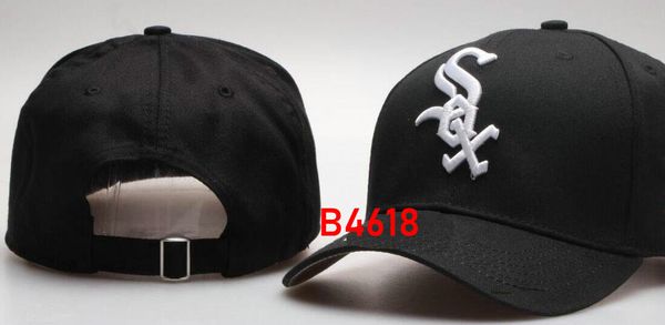 

New Brand White Sox Cap Hip Hop hat strapback men women Baseball Caps Snapback Solid Cotton Bone European American Fashion hat