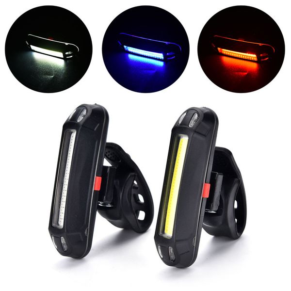 

rechargeable led waterproof usb cycling bike tail light taillight mtb safety warning bicycle rear seat light lamp bycicle