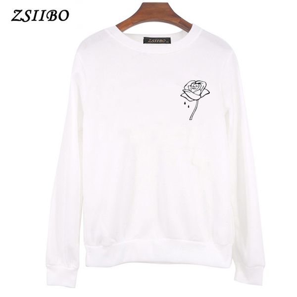 

свитера роза цветок карманный печати зимнее пальто женские спортивный костюм печати одежда теплые краткие свитера harajuku свитера wy29, Black