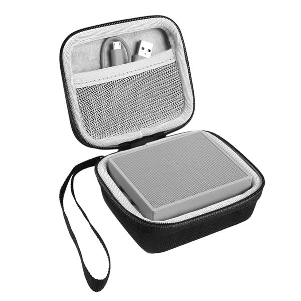

ey portable eva zipper hard case bag box go 1/2 bluetooth speaker