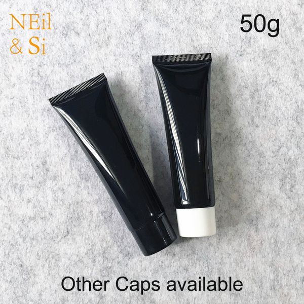 

black 50ml plastic cosmetic cream squeeze bottle 50g facial cleanser lotion tube l supply conditioner packing ing
