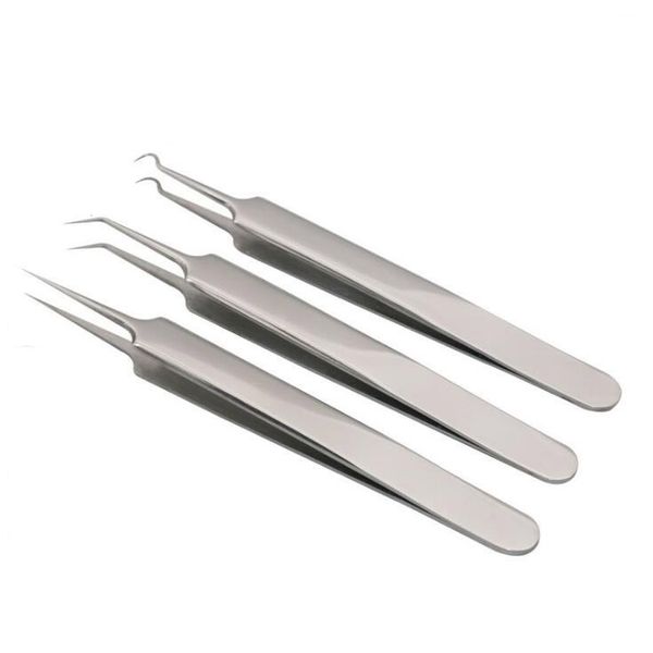 

stainless steel acne needle tweezers removedor de cravo blackhead acne remover extrator de cravo face care tool