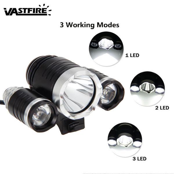 Bicycle Headlights Waterproof 1200LM XML U2 LED USB Bike Lights 3 Mode Headlamp