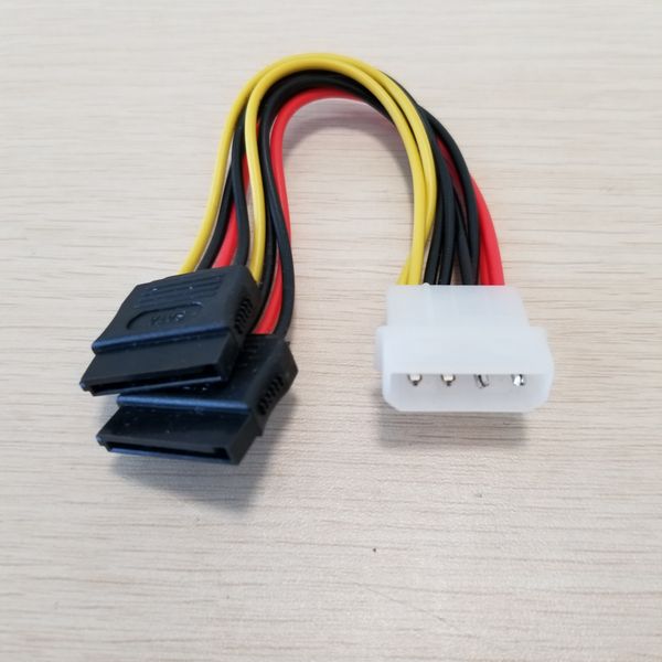 

1pcs---brand new 4pin power connector to 2x serial ata sata hdd power adapter cable