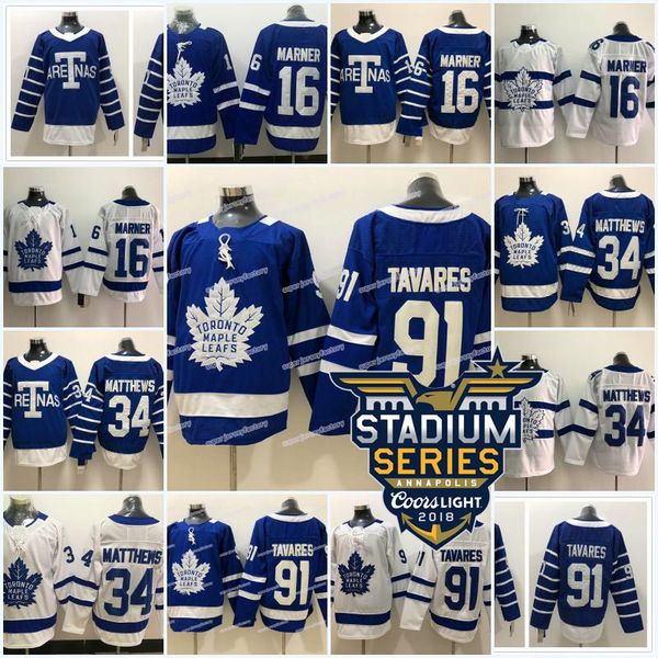 

2019 New Toronto Maple Leafs Jersey 34 Austonmatthews 16 Mitchell Marner 29 Nathan MacKinnon High Quality Hockey Jerseys