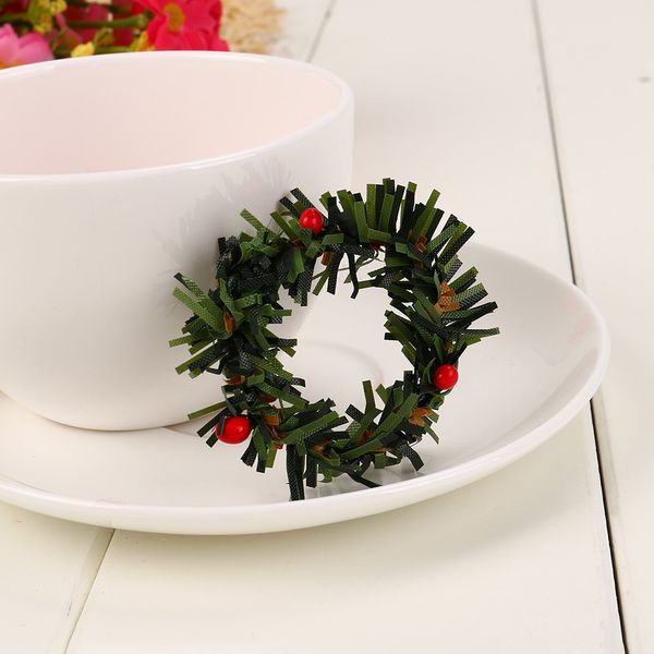 

new 10pc christmas wreaths red ornament felt hanging pendant chrismas home decor embellishment xmas decoration navidad 2018@yl
