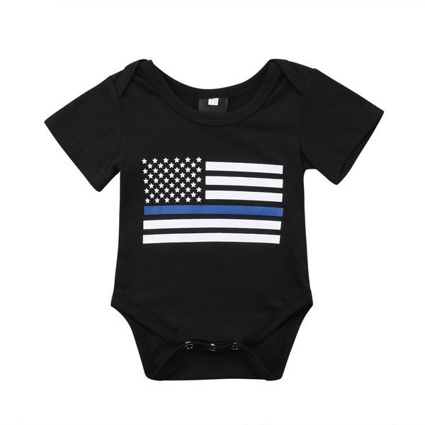 

2018 infant baby girls short sleeves bodysuit boys jumpsuit outfit sunsuit summer casual clothes, Blue