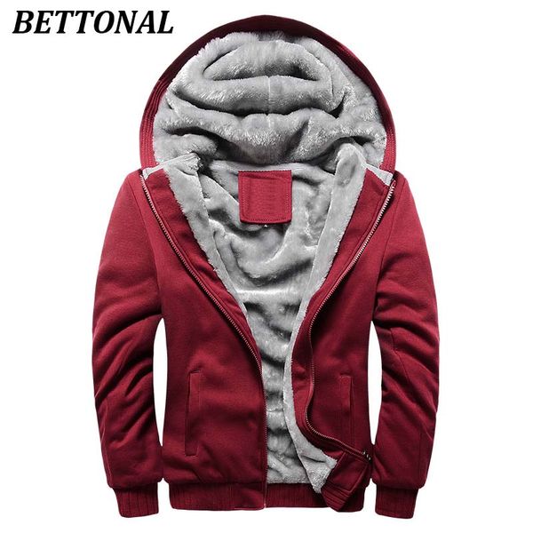 

bettonal autumn thick velvet jacket male winter coat men casual hoodies men moletom masculino male jacket coat homme, Black;brown