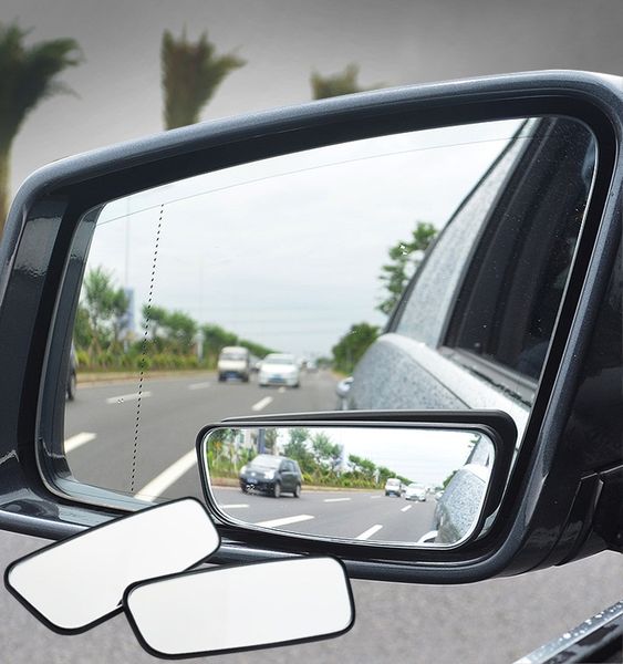 Blind Spot Mirror Wide Angle Mirror 360 Degree Adjustable Convex Rear View Mirrors Car Mirror For Car Vehicles Retail Car External Body Parts Names