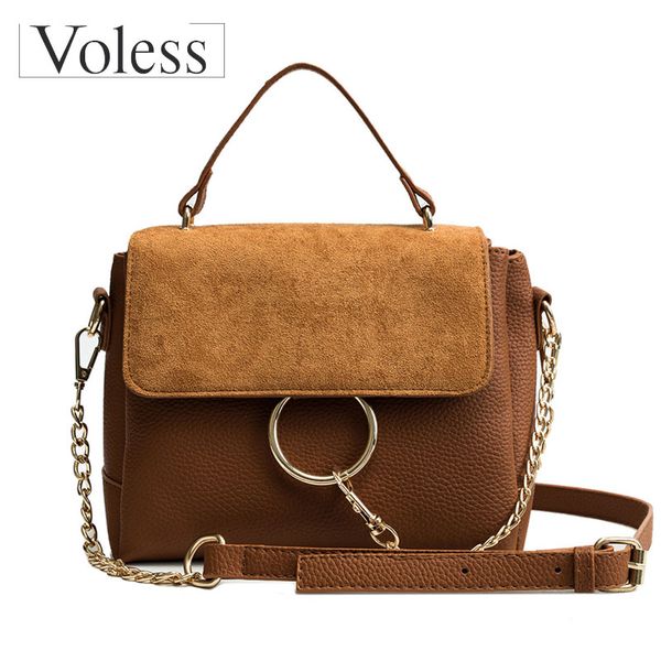

voless women bags luxury crossbody female bags fashion plaid chain handbags scrub pu leather bag women handbags