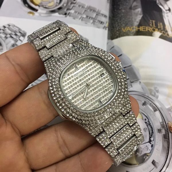 

relogio masculino diamond мужские часы золотые платья наручные часы синие циферблаты механические часы цены дешевые мужские часы из нержавею, Slivery;brown