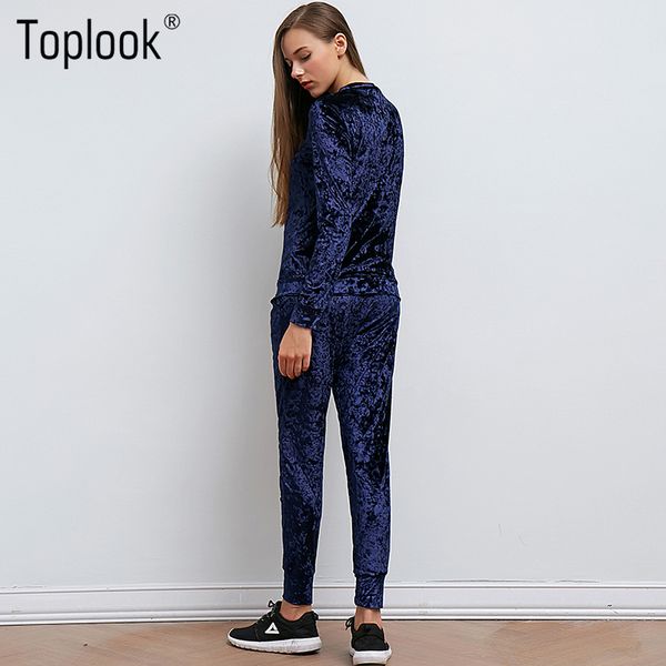 

casual velvet tracksuit two piece set women pink long sleeve and pants bodysuit suit runway fashion trainingspak, Gray
