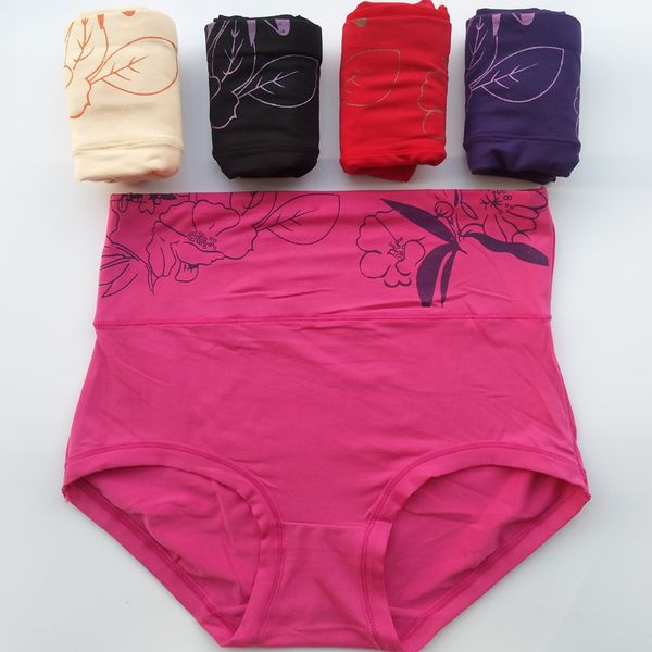 

5 pcs/lot panties underwear women cotton panty print briefs tanga cute thong g-string for women underwear calcinhas face, Black;pink