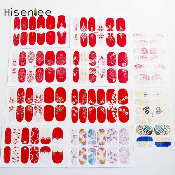 

new 1 decal paper fashion shiny red geometric print applique design diy nail tattoo stickers accessories decoration, Black