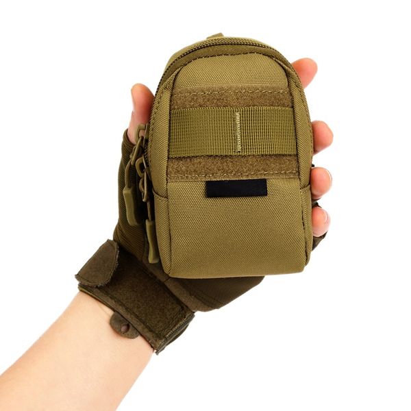 

women men small waist bag nylon durable anti-scratch shockproof hanging pouch case for 4.5 inch cellphone th