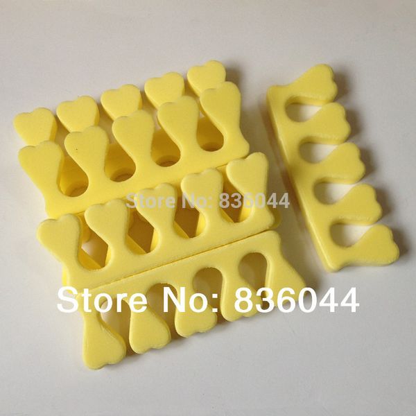 

lot 200pcs / 100 pairs toe separators finger foot sponge soft gel uv tools salon polish manicure pedicure nail art