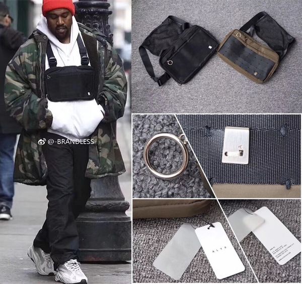 

Alyx cro houlder bag backpack new fa hion hip hop treetwear functional che t bag kanye we t
