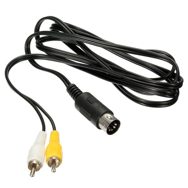 

1.8m 6ft av cable rca audio video tv adapter cable for sega genesis 1 for mega drive 1 for master system 1 dhl fedex ems ing