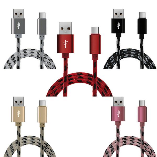 

high speed 2a nylon braid micro usb male cable data sync connector braid phone cables fast charging for samsung s8 s7 s9 plus note 9 note 8