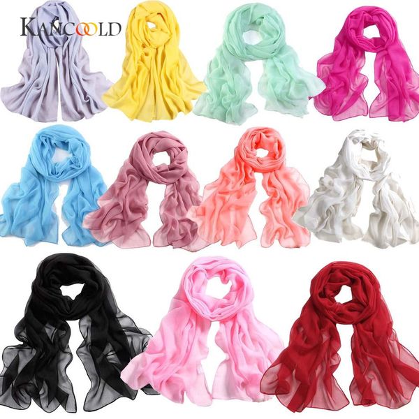 

kancoold socks women's fashion girls women casual long soft thin wrap lady shawl chiffon scarf beach scarves gloves feb23, Blue;gray