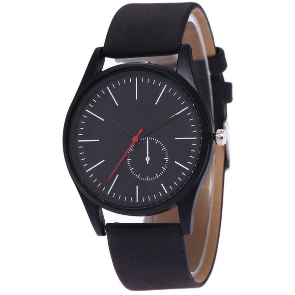 

new creative leather watch men women dress watches minimalis hour clock male fashion casual quartz wristwatches relogio, Slivery;brown