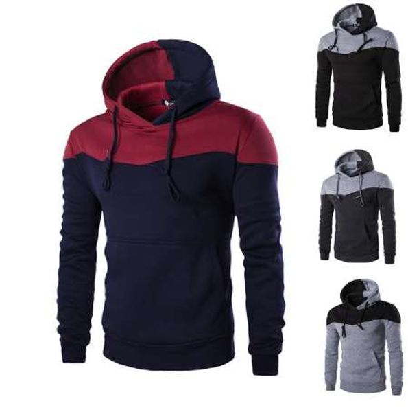 

fashion men slim hoodie hooded sweatshirt coat jacket winter warm outwear h9, Black