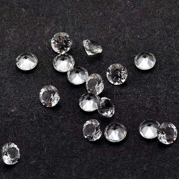 

100% natural white z eye clear quality brilliant cut round 2.25-5mm loose gemstone for jewelry making 200pcs/lot, Black