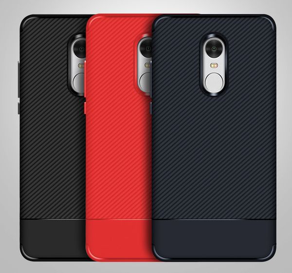 Estuche de fibra de carbono para Xiaomi Redmi Note 4x Estuche delgado de TPU para Redmi Note 4x Anti Drop 3 colores