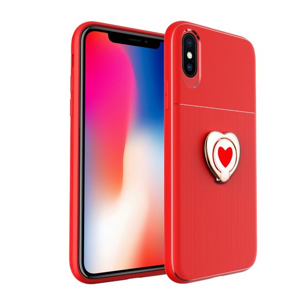 

est lady style for iphone 6 plus case business heart kickstand soft phone case for samsung mobile case pc+tpu cover coque