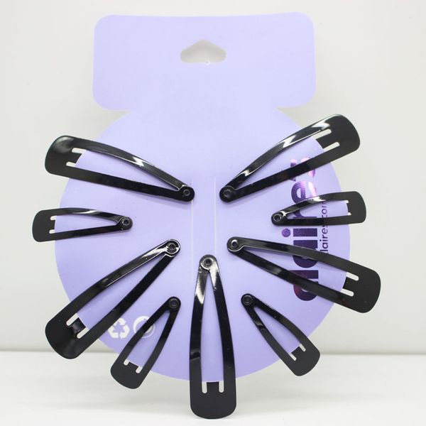 2019 Black Snap Hair Clips Different Size Hairpins Cheap Metal
