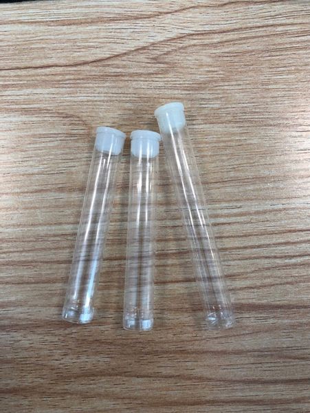 Tubo vape da 12 mm Tubo di plastica da 0,5 ml 1,0 ml Confezione tubo di plastica trasparente con cartuccia e cig per cartuccia di vetro / plastica