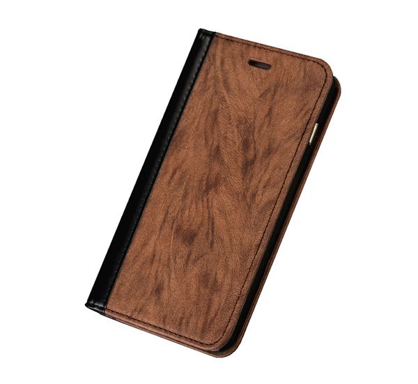 

ultra thin pu leather mobile phone case with metal inside for your magnet car holder ,for iphone sticky case with custom logo phone case
