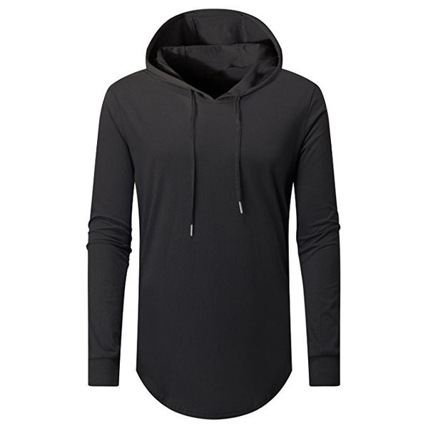 

size s to 2xl men's pullover long sleeve hooded crew neck loose t shirt lapel black red t-shirt for men, White;black