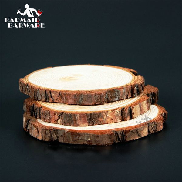 

6/10 pieces diameter(5-17cm) height(1-2cm) coasters wood slices bar mats wood coasters reclaimed willow