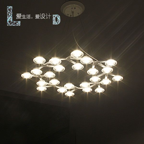 Postmodern Simple Circular Art Plum Blossom Chandelier Star Style See Larger Image