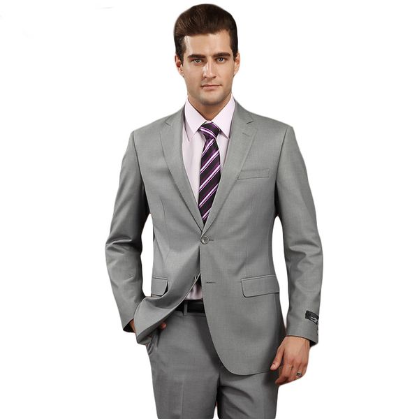 

2018 men suits grey custom made wedding suits bridegroom groom business slim fit formal tuxedos 2piece blazer prom man jacket+pants, Black;gray