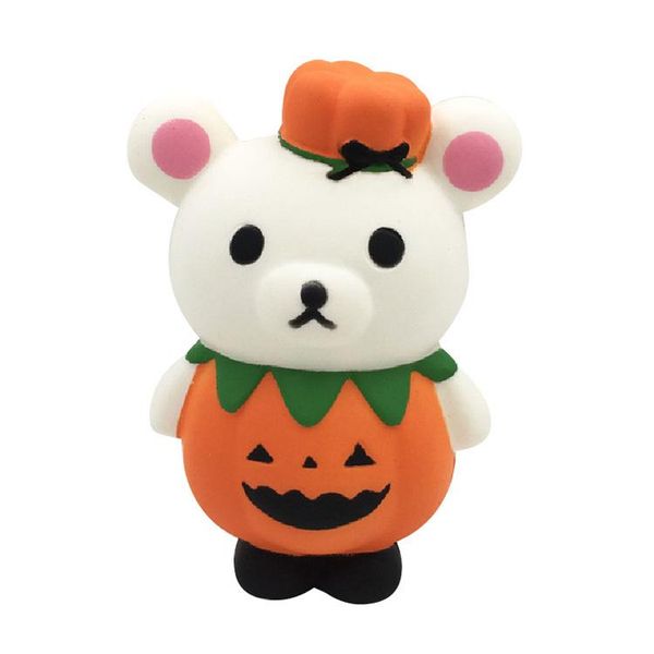 

sales products halloween squishy 13cm pumpkin lovely bear squishy slow rising halloween squeeze decompression kids toy cartoon novelty toys