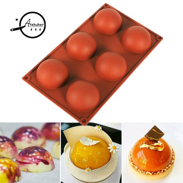 

atekuker hemisphere shape silicone mold for baking mousse cake mold bakeware silicone form bakery molds cake tools